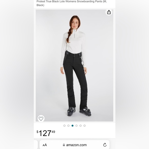 NWT Protest True Black Lole Womens snowboarding pants - Picture 2 of 12